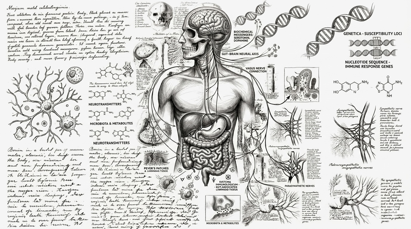 Ilustración de factores biológicos en el diagnóstico del TEA